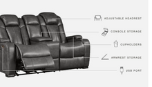 Load image into Gallery viewer, Turbulance Power Reclining Loveseat
