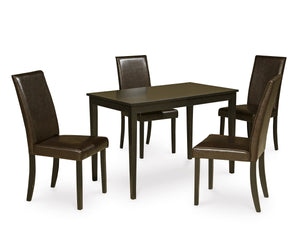 Kimonte Dining Table and 4 Chairs (2 COLORS)