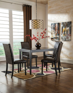 Kimonte Dining Table and 4 Chairs (2 COLORS)