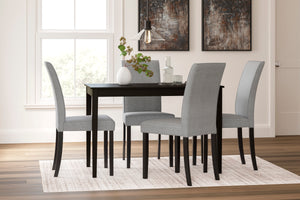 Kimonte Dining Table and 4 Chairs (2 COLORS)