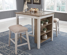 Load image into Gallery viewer, Skempton Counter Height Dining Table and Bar Stools (Set of 3)
