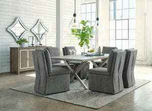 Krystanza Dining Table and 4 Chairs