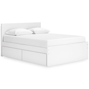 Onita Full Panel Platform Bed with 1 Side Storage