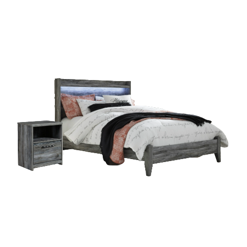 Baystorm Queen Bed 1 Nightstand