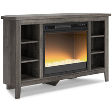 Load image into Gallery viewer, Arlenbry Corner TV Stand with Electric Fireplace
